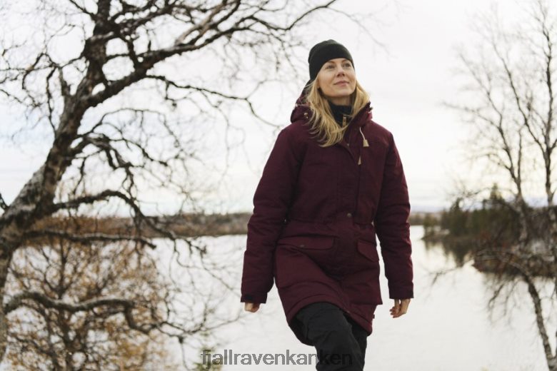 Fjallraven Kanken - Dark Garnet Singi Wool Padded Parka W Fjällräven Outlets Brand