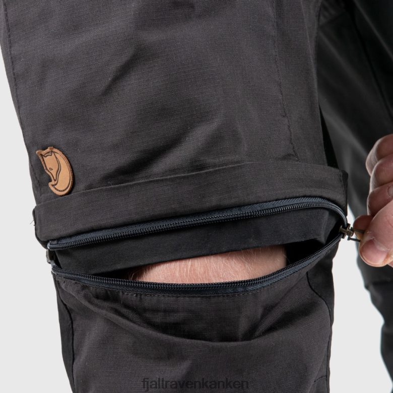 Fjallraven Sklep - Fjällräven Outlets Dark Grey-Black Abisko Lite Trekking Zip-Off M Reg