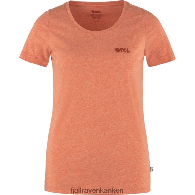 Fjallraven Kanken - Rowan Red-Melange Logo T-Shirt W Fjällräven Outlets