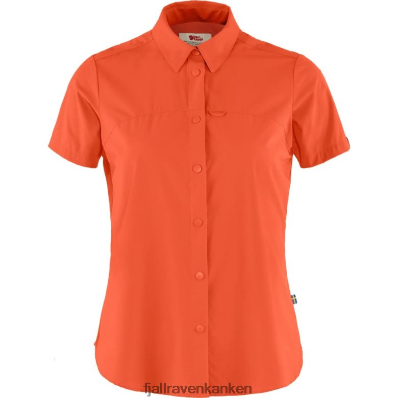 Fjällräven Polska - Fjällräven Outlets High Coast Lite Shirt Ss W Rowan Red