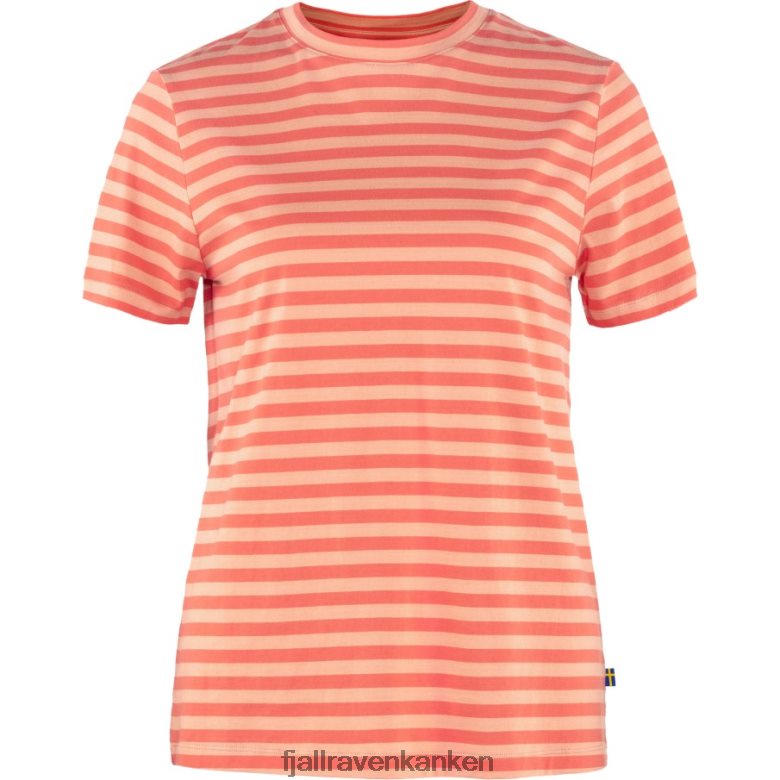 Fjallraven Kanken - Art Striped T-Shirt W Cotton Sky-Poppy Fields Fjällräven Outlets