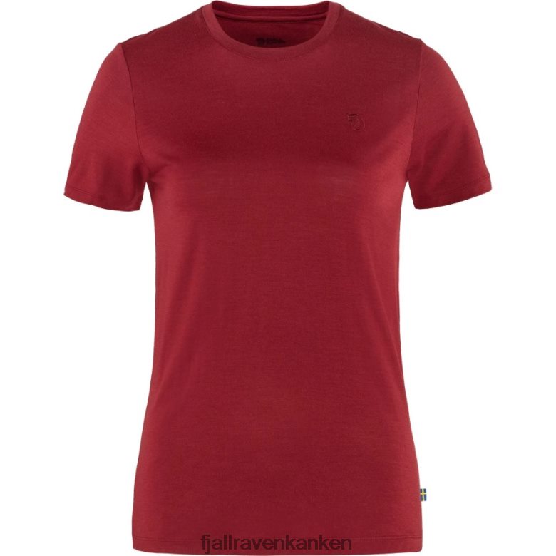 Fjallraven Kanken - Abisko Wool Ss W Pomegranate Red Fjällräven Outlets