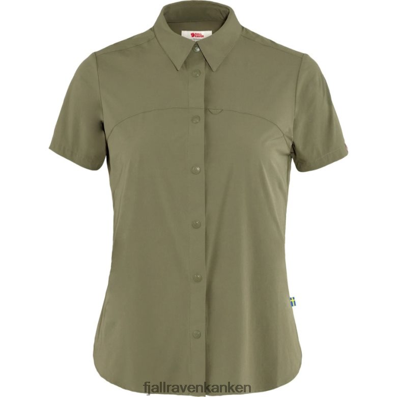 Fjallraven Sklep - Fjällräven Outlets Green High Coast Lite Shirt Ss W