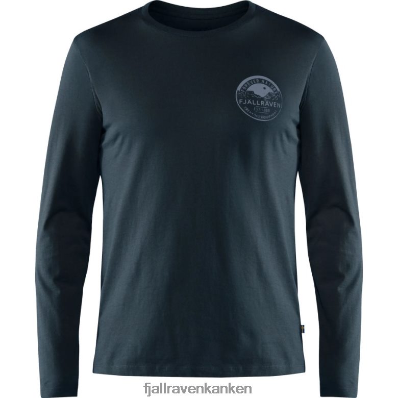 Fjällräven Polska - Dark Navy Fjällräven Outlets Forever Nature Badge Ls M