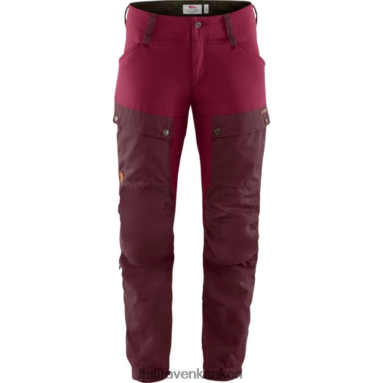 Fjallraven Sklep - Keb Trousers W Reg Fjällräven Outlets Dark Garnet-Plum