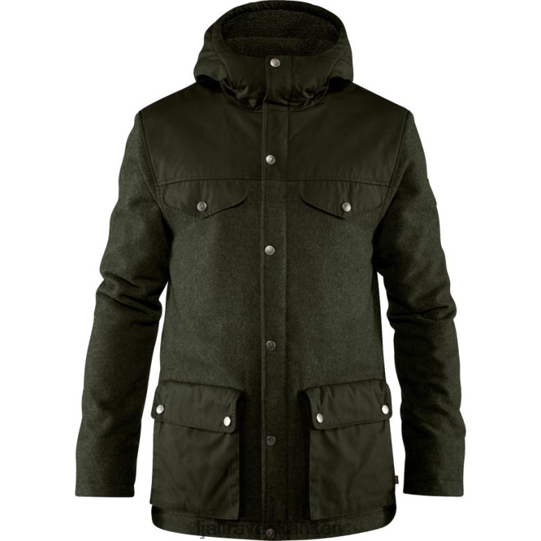 Fjällräven Polska - Fashion Fjällräven Outlets Greenland Re-Wool Jacket M Deep Forest