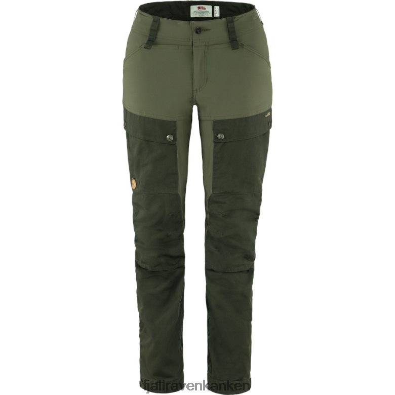 Fjallraven Sklep - Fjällräven Outlets Deep Forest-Laurel Green Keb Trousers Curved W Reg