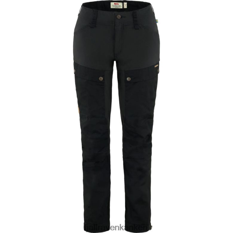 Fjällräven Polska - Fjällräven Outlets Keb Trousers Curved W Reg Black
