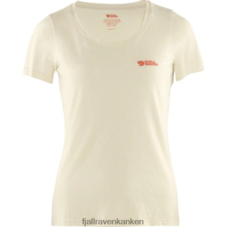 Fjallraven Kanken - Chalk White Logo T-Shirt W Fjällräven Outlets