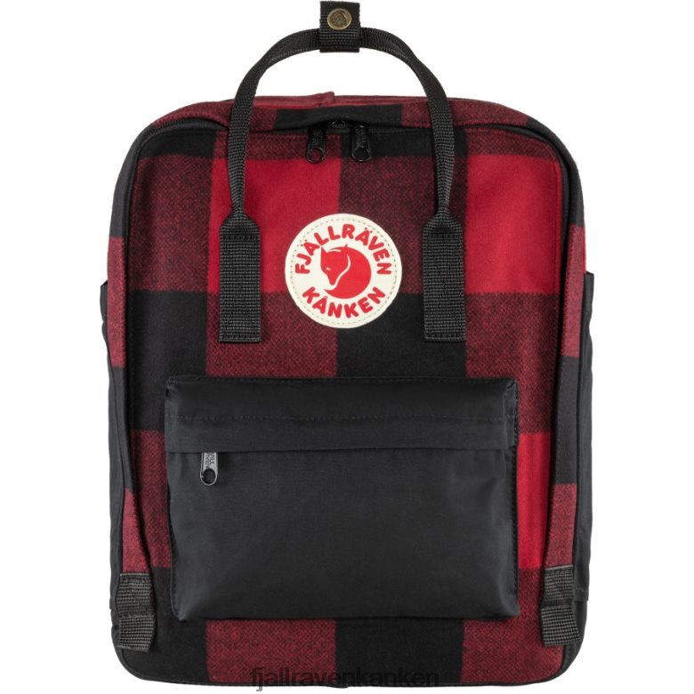 Fjallraven Sklep - Kånken Re-Wool Fjällräven Outlets Red-Black