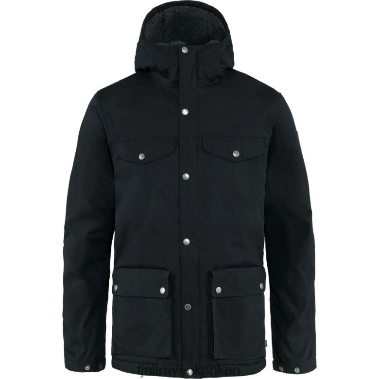 Fjällräven Polska - Black Fjällräven Outlets Brand Greenland Winter Jacket M