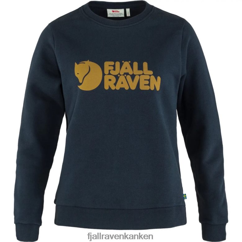 Fjällräven Polska - Dark Navy Fjällräven Outlets Logo Sweater W