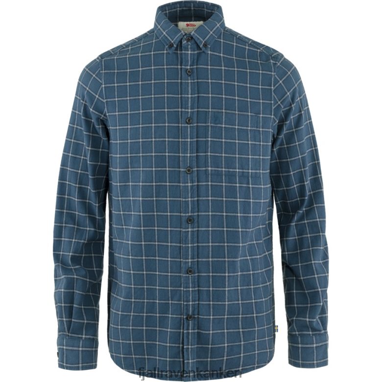 Fjallraven Kanken - Övik Flannel Shirt M Indigo Blue-Flint Grey Fjällräven Outlets