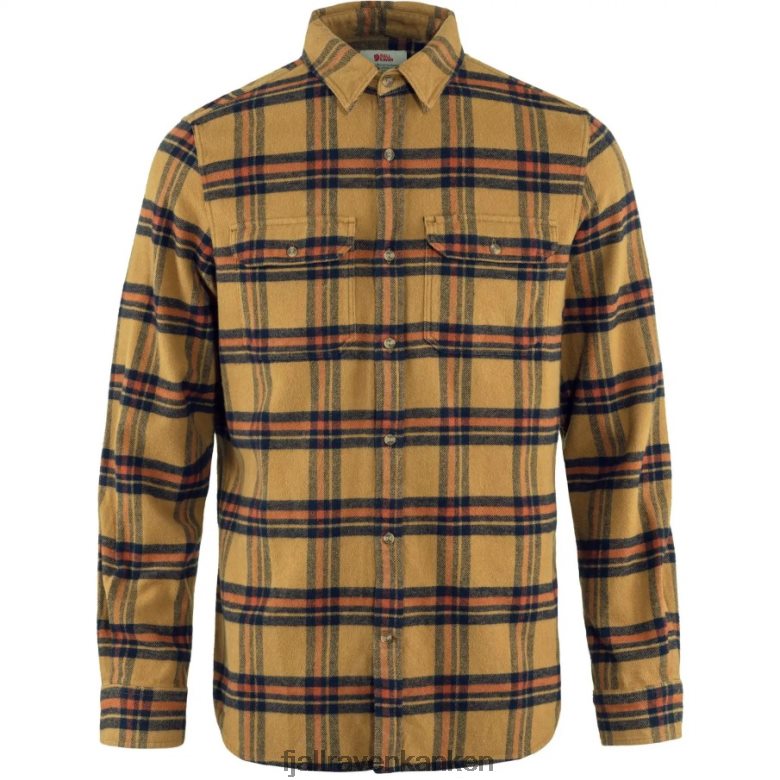 Fjällräven Polska - Fjällräven Outlets Övik Heavy Flannel Shirt M Buckwheat Brown-Autumn Leaf
