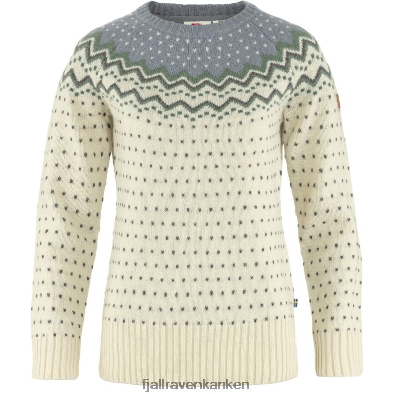 Fjallraven Kanken - Övik Knit Sweater W Chalk White-Flint Grey Fjällräven Outlets