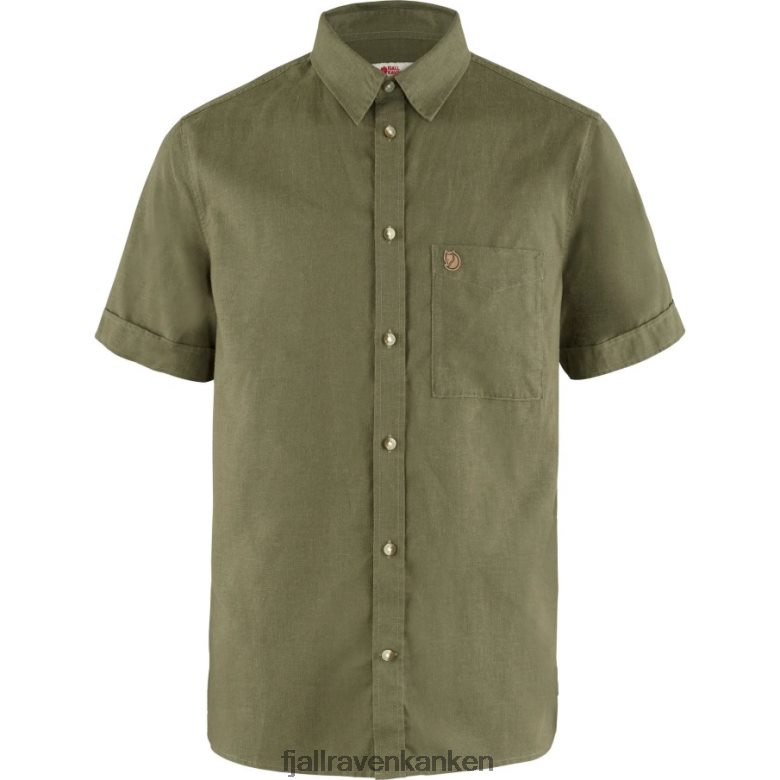 Fjallraven Sklep - Fjällräven Outlets Green Övik Travel Shirt Ss M
