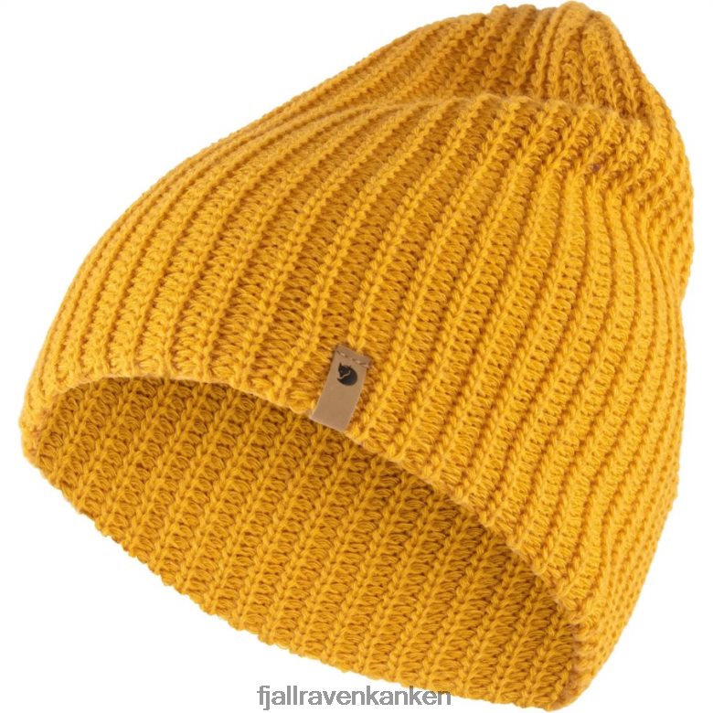 Fjällräven Polska - Fjällräven Outlets Övik Melange Beanie Mustard Yellow