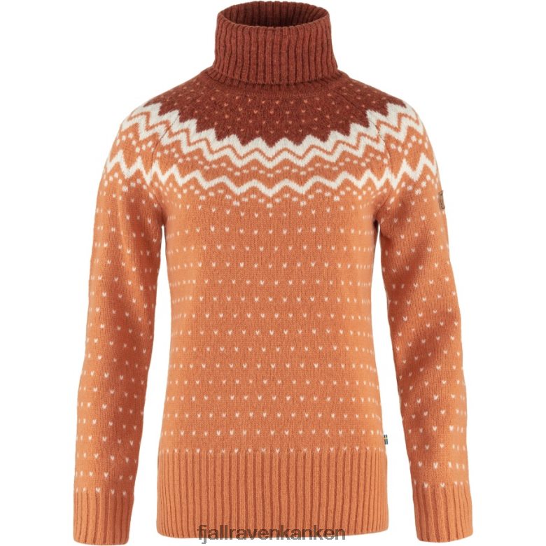 Fjallraven Kanken - Övik Knit Roller Neck W Desert Brown-Autumn Leaf Fjällräven Outlets