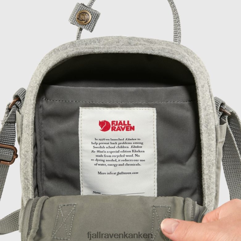 Fjallraven Sklep - Fjällräven Outlets Granite Grey Kånken Re-Wool Sling