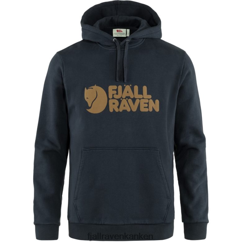 Fjällräven Polska - Fjällräven Outlets Logo Hoodie M Dark Navy