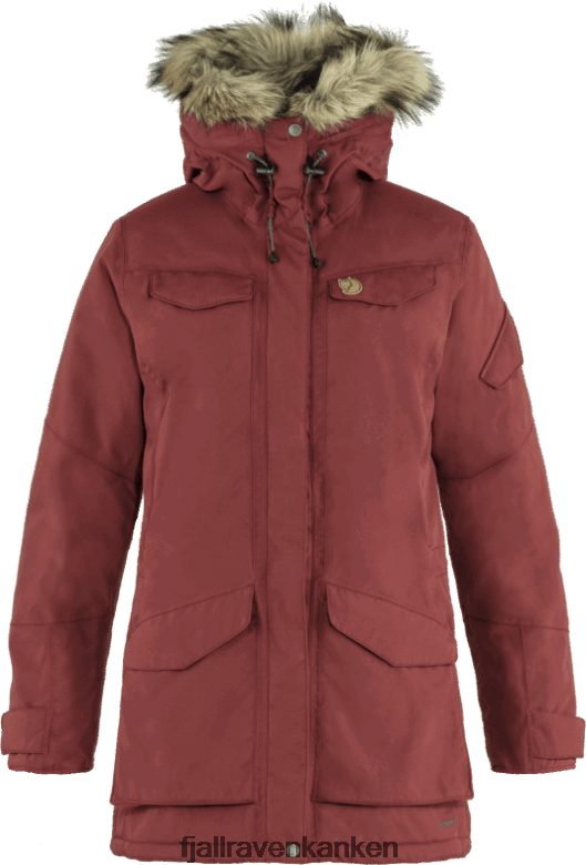 Fjällräven Polska - Fjällräven Outlets Nuuk Parka W Red Oak