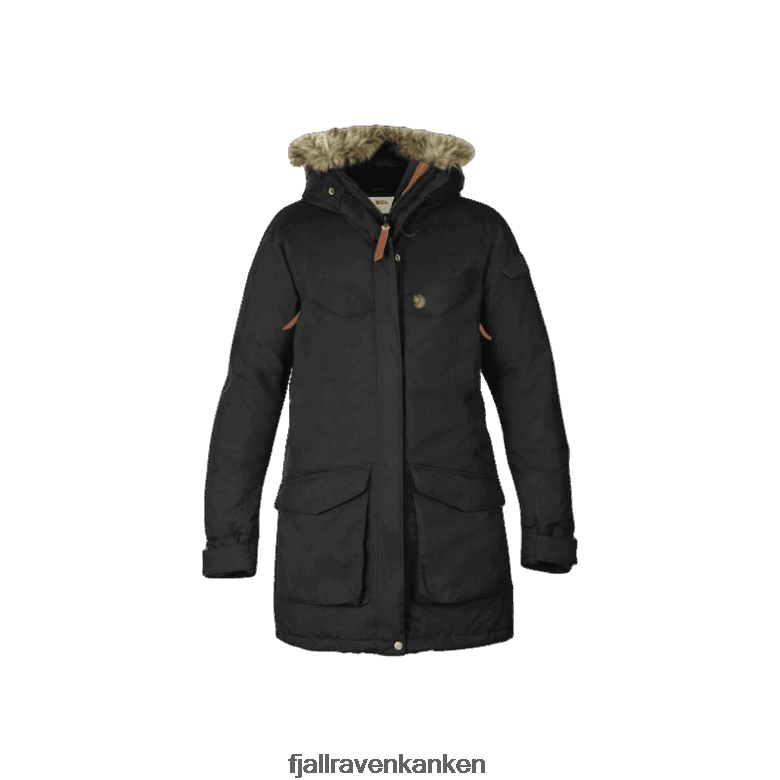 Fjallraven Sklep - Fashion Nuuk Parka W Fjällräven Outlets Black