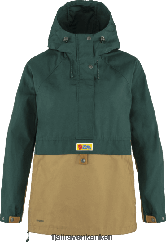 Fjällräven Polska - Green/Buckwheat Brown Fjällräven Outlets Vardag Anorak W