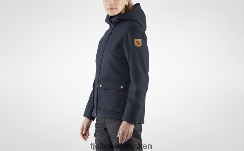 Fjällräven Polska - Night Sky Fjällräven Outlets Greenland Re-Wool Jacket W - Night Sky