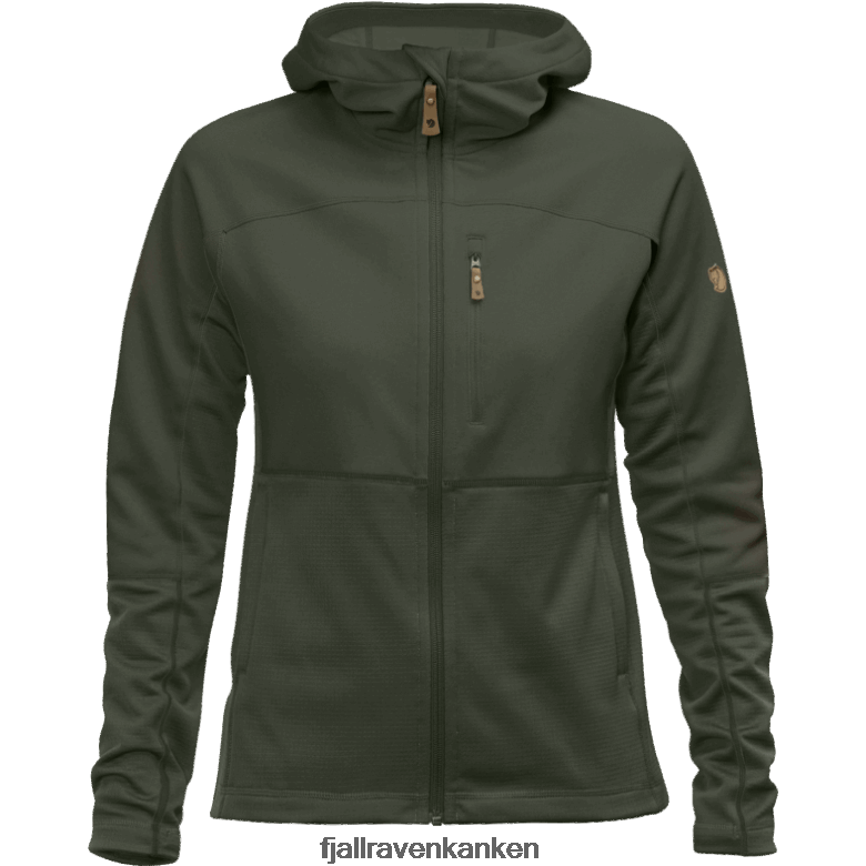 Fjallraven Sklep - Fashion Abisko Trail Fleece W Fjällräven Outlets Deep Forest