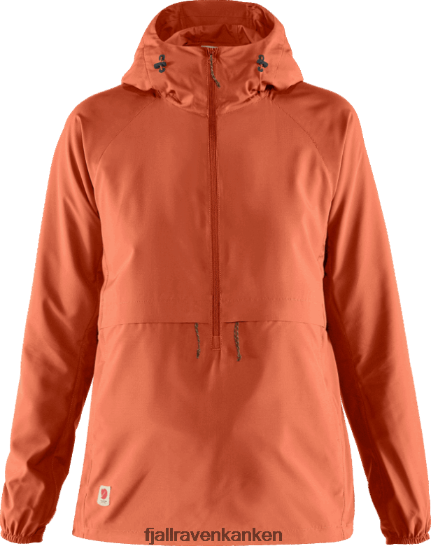 Fjallraven Kanken - Fashion High Coast Lite Anorak W Rowan Red Fjällräven Outlets