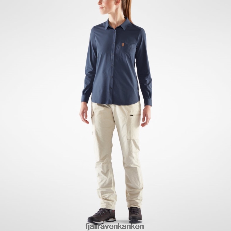 Fjallraven Sklep - Fjällräven Outlets Sage Green Övik Lite Shirt Ls W - Sage Green