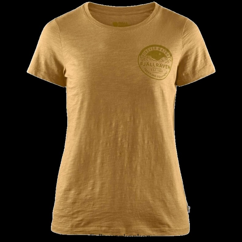 Fjallraven Kanken - Forever Nature Badge T-Shirt W Acorn Fjällräven Outlets