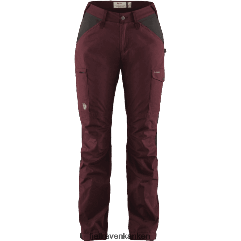 Fjallraven Kanken - Kaipak Trousers Curved W - D Garnet D Grey Dark Garnet/Dark Grey Fjällräven Outlets