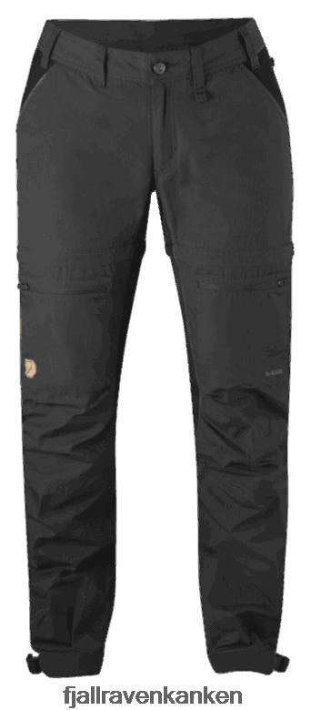 Fjallraven Kanken - Abisko Lite Trek Zip-Off W Dark Grey/Black Fjällräven Outlets