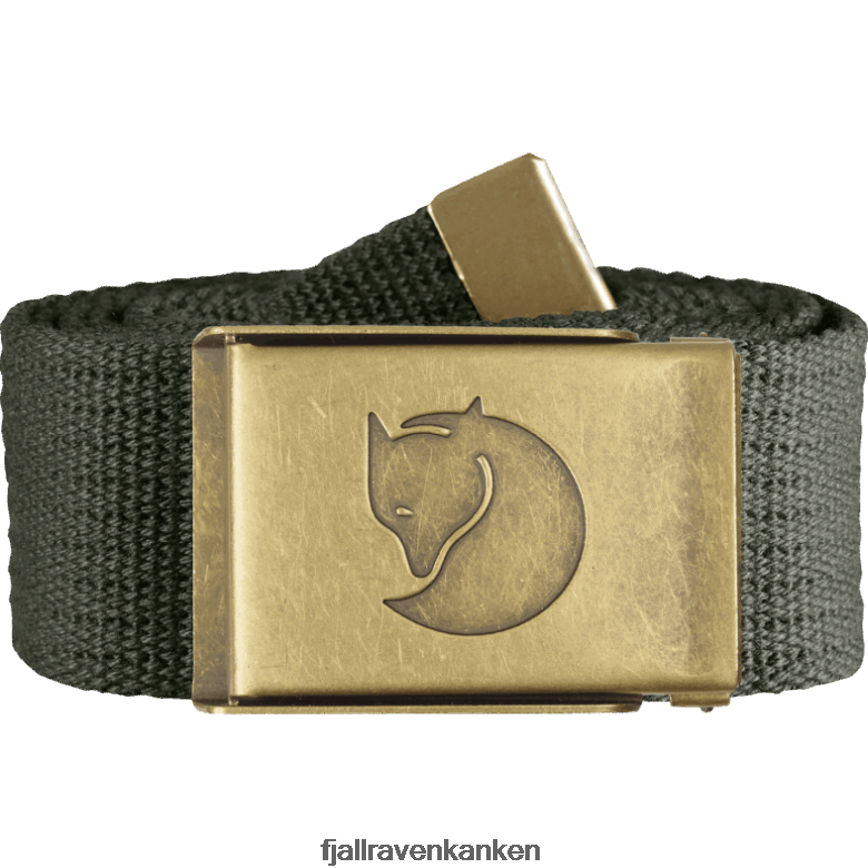 Fjällräven Polska - Fjällräven Outlets Canvas Brass Belt 4Cm Mountain Grey