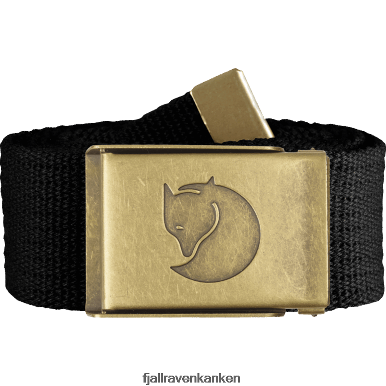 Fjallraven Kanken - Canvas Brass Belt 4Cm Black Fjällräven Outlets