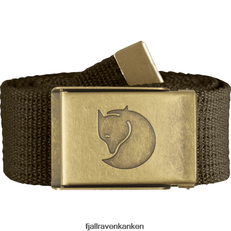 Fjällräven Polska - Dark Olive Fjällräven Outlets Canvas Brass Belt 4Cm