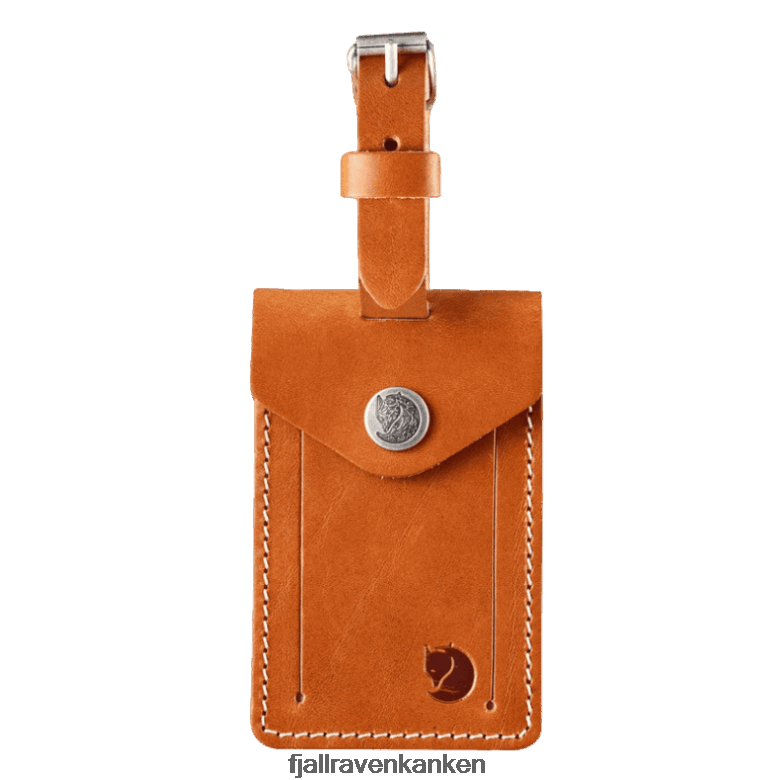 Fjallraven Sklep - Leather Luggage Tag Fjällräven Outlets Brand Leather Cognac