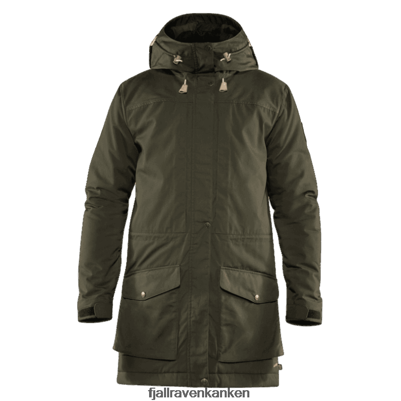 Fjällräven Polska - Fjällräven Outlets Singi Wool Padded Parka M Deep Forest