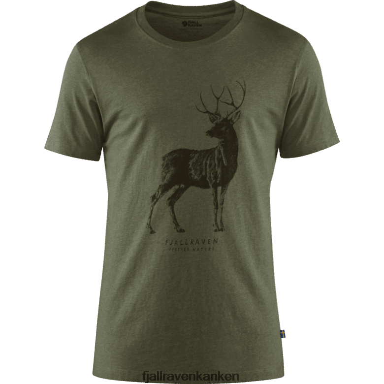 Fjallraven Sklep - Deer Print T-Shirt M Fjällräven Outlets Tarmac