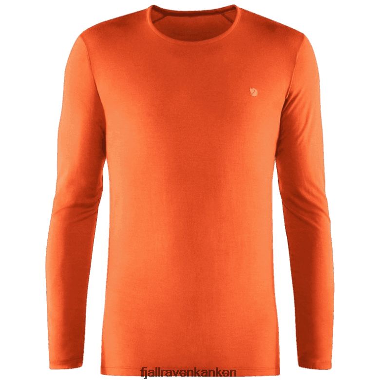 Fjallraven Kanken - Bergtagen Thinwool Ls M - Hokkaido Orange Hokkaido Orange Fjällräven Outlets