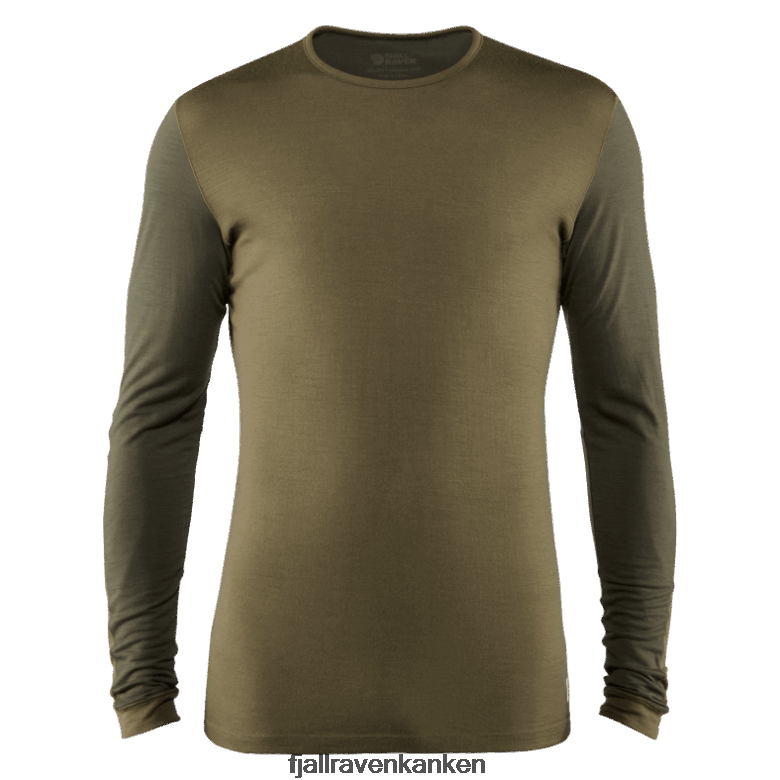 Fjallraven Sklep - Keb Wool T-Shirt Ls M Fjällräven Outlets Light Grey-Grey