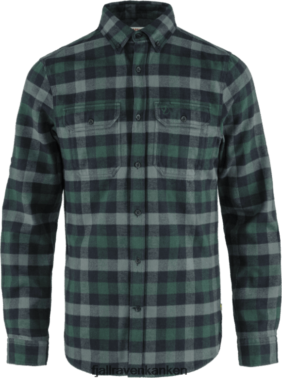 Fjallraven Kanken - Skog Shirt M - Various Colours Arctic Green/Dark Navy Fjällräven Outlets