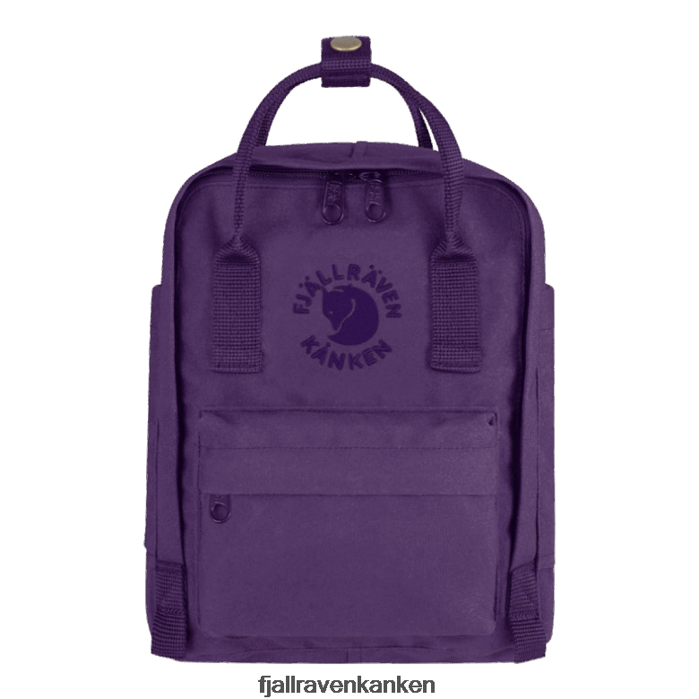 Fjallraven Kanken - Deep Violet Re-Kånken Mini Fjällräven Outlets