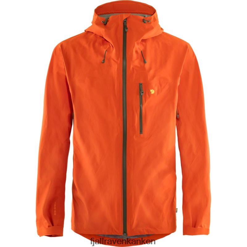 Fjallraven Sklep - Bergtagen Lite Eco-Shell Jacket M Fjällräven Outlets Brand Hokkaido Orange