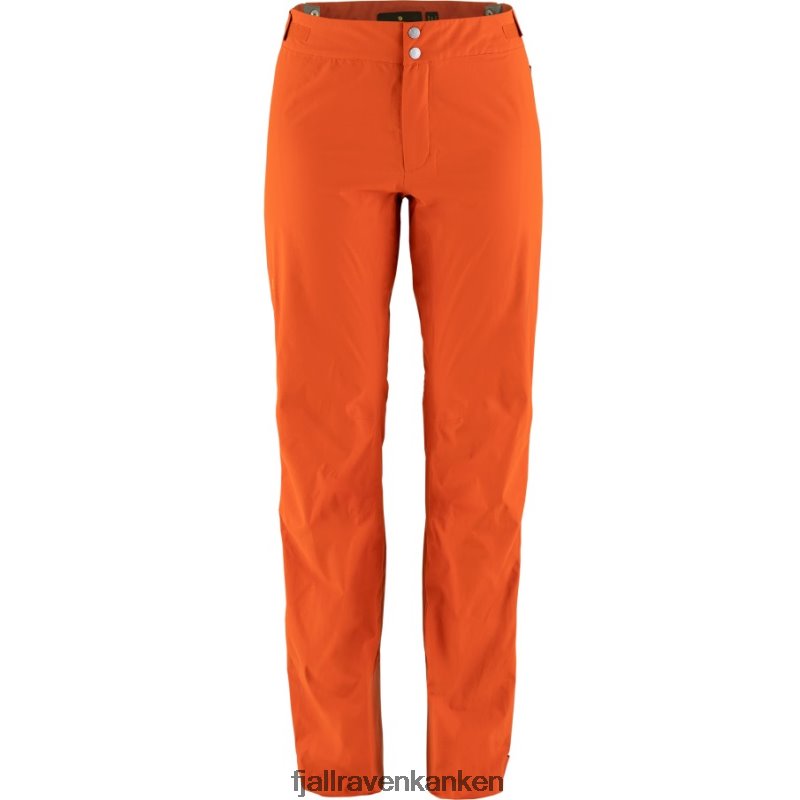 Fjallraven Sklep - Bergtagen Lite Eco-Shell Trousers W Fjällräven Outlets Hokkaido Orange