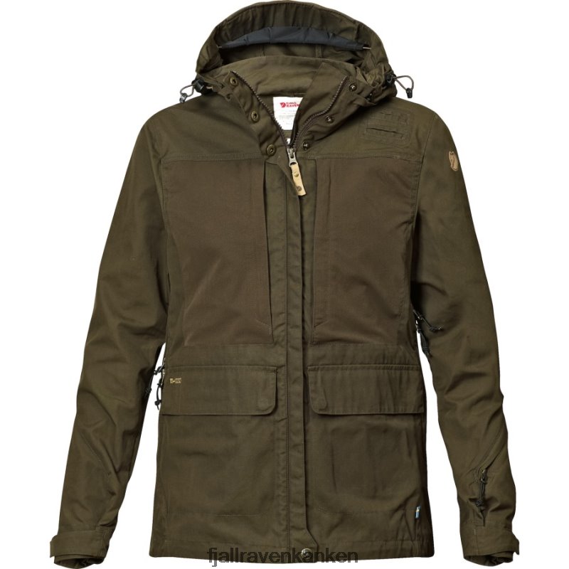 Fjallraven Sklep - Fjällräven Outlets Dark Olive Lappland Hybrid Jacket W