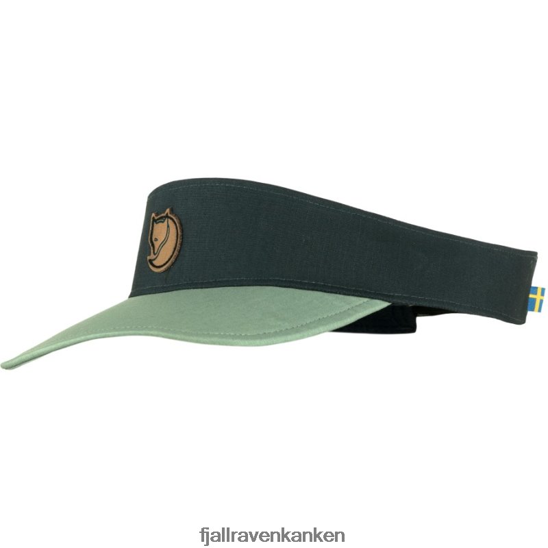 Fjällräven Polska - Fjällräven Outlets Abisko Visor Cap Dark Navy-Patina Green