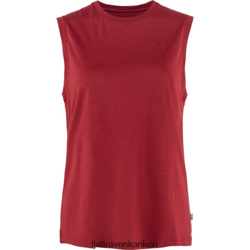 Fjällräven Polska - Pomegranate Red Fjällräven Outlets Abisko Wool Tank Top W