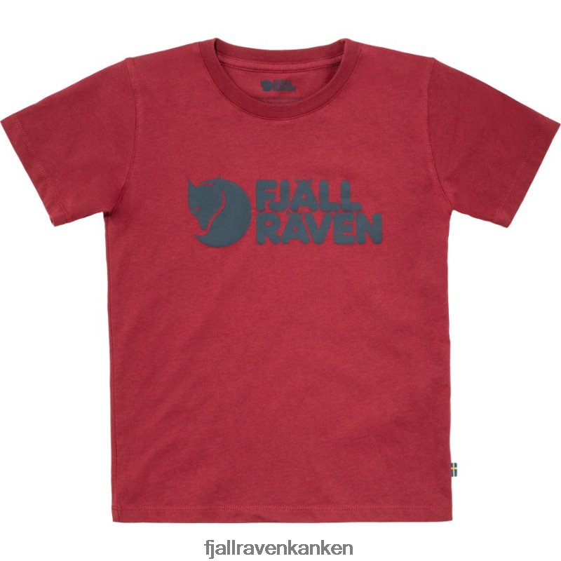 Fjallraven Kanken - Kids Logo T-Shirt Pomegranate Red Fjällräven Outlets